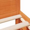 vidaXL Bedframe met hoofdbord zonder matras hout wasbruin 90x190 cm