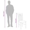 vidaXL Eetkamerstoelen met kussens 2 st massief hout rubber wit