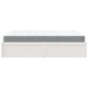 vidaXL Bed met matras massief grenenhout wit 160x200 cm