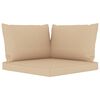 vidaXL 8-delige Loungeset met beige kussens