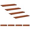 vidaXL Trapmatten 8 st Bruin 120 x 30 x 2 cm Massief beukenhout