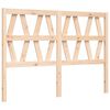 vidaXL Bedframe met hoofdbord massief hout 140x200 cm