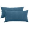 vidaXL Sofa Kussens 2 stuks Blauw 80 x 40 cm Cordstof