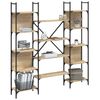 vidaXL Boekenkast 155,5x24x166,5 cm bewerkt hout sonoma eikenkleurig