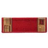 vidaXL Trapmatten zelfklevend 15 st 65x21x4 cm rood
