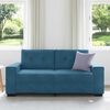 vidaXL Loveseat Sofa Blauw 180x77x82 cm Fluweel