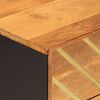 vidaXL Nachtkastje 50x33x60 cm massief mangohout bruin en zwart