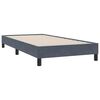 vidaXL Boxspring met matras fluweel donkergrijs 80x210 cm