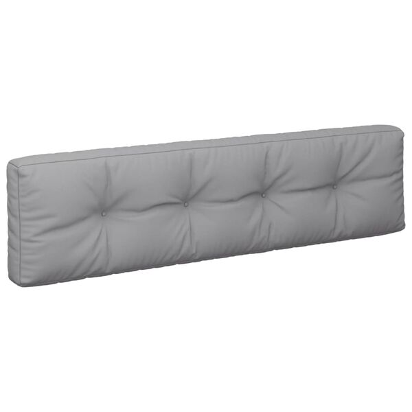 vidaXL Palletkussens 2 st stof grijs