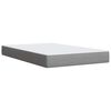 vidaXL Boxspring met matras stof lichtgrijs 120x200 cm