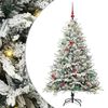 vidaXL Artificial Pre-lit Kerstboom met Ballenset Groen 150 cm