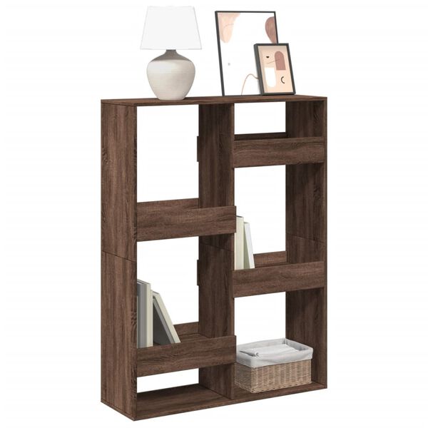 vidaXL Boekenkast 100x33x135 cm bewerkt hout bruin eikenkleurig