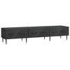 vidaXL TV-kast met lade Zwart 147 x 34,5 x 30 cm Bewerkt hout