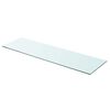 vidaXL Wandschap transparant 90x25 cm glas