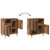 vidaXL Dressoirs 2 pcs Oud Hout 60 x 35 x 70 cm Bewerkt hout