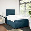 vidaXL Boxspring met matras fluweel blauw 120x190 cm