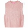 vidaXL Kinderspencer gebreid 92 lichtroze