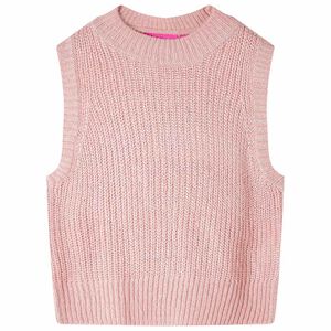 Kinderspencer gebreid 92 lichtroze