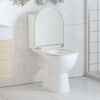 vidaXL Toiletbril soft-close met quick-release ontwerp wit