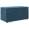 vidaXL Kruk Blauw 81 x 41 x 40 cm Velvet en Gefabriceerd Hout
