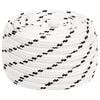 vidaXL Multifunctioneel gebruikstouw 16 mm 50 m Wit Polyester