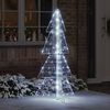 vidaXL Kerstboom met 160 LED Koud Wit 150 cm Acryl