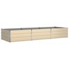 vidaXL Plantenbak Ivoor 290 x 100 x 45 cm Gegalvaniseerd staal