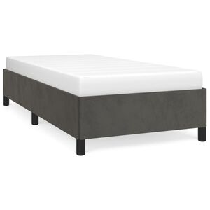 vidaXL Bedframe zonder matras 90x200 cm fluweel donkergrijs
