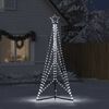 vidaXL LED-kerstboom 483 LEDs koud wit 240 cm