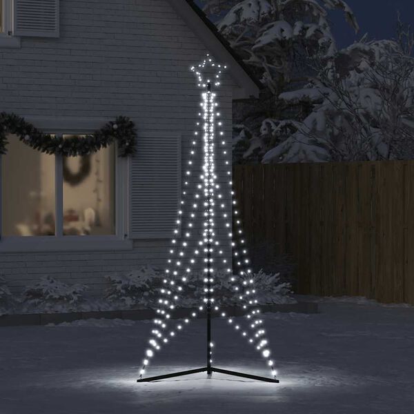 vidaXL LED-kerstboom 483 LEDs koud wit 240 cm