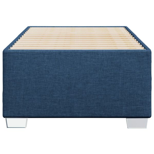 vidaXL Bedframe zonder matras 90x200 cm stof blauw