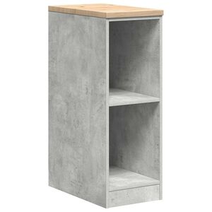 vidaXL Garagekast 30x51x85 cm massief grenenhout betongrijs