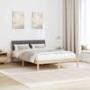 vidaXL Bedframe Bruin en donkergrijs 160 x 200 cm Massief grenenhout
