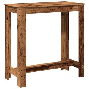 vidaXL Bartafel 102x50x103,5 cm bewerkt hout oud houtkleurig