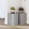 vidaXL Plantenstandaards 2 st 20x20x30 cm bewerkt hout grijs sonoma