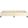 vidaXL Bedframe zonder matras 120x190 cm kunstleer cr&egrave;me