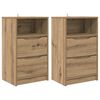 vidaXL Nachtkastjes 2 pcs Artisan Eiken 40 x 30 x 467 cm Bewerkt hout