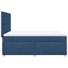 vidaXL Boxspring met matras stof blauw 140x200 cm