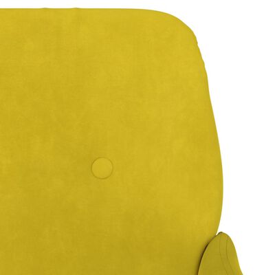 vidaXL Bankje 108x79x79 cm fluweel geel