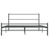 vidaXL Bedframe zonder matras metaal grijs 140x200 cm