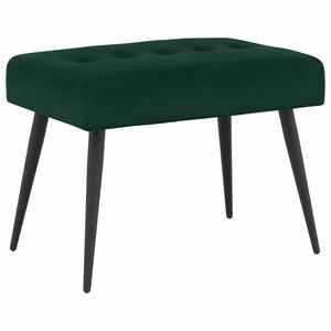 vidaXL Bank met knoopverstelling Donkergroen 60 x 40 x 45 cm fluweel