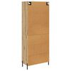 vidaXL Highboard Artisan Eiken 69,5 x 34 x 180 cm Bewerkt hout