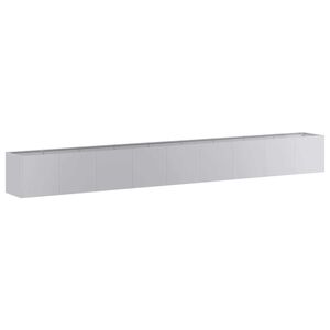 vidaXL Plantenbak 360x40x40 cm gegalvaniseerd staal
