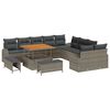 vidaXL Tuin Sofa Set met kussen met opslag met kussen 13 pcs Grijs