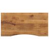vidaXL Bureaublad met ronding 140x60x2,5 cm massief ruw mangohout