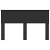 vidaXL Hoofdbord Zwart Eiken 150 cm Bewerkt hout