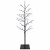 vidaXL Micro berken kerstboom Zwart 120 cm Staal 279 LED's
