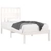 vidaXL Bedframe massief grenenhout wit 90x190 cm