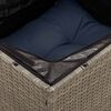 vidaXL 7-delige Loungeset met kussens poly rattan grijs