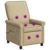 vidaXL Massage-relaxstoel Grijs groen 69 x 95 x 101 cm Stof